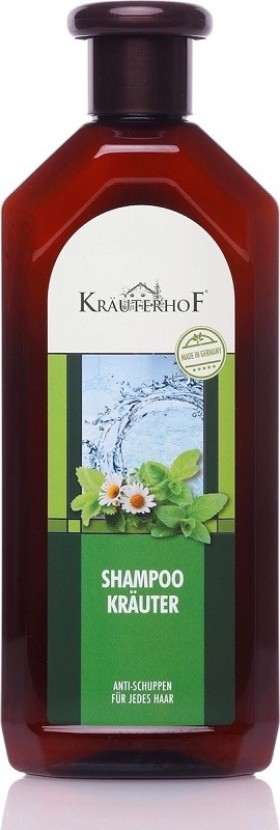 Krauterhof Shampoo Krauter- Απαλό Σαμπουάν Επτά Βότανα με Πανθενόλη και Εκχυλίσματα Βοτάνων κατά της Πιτυρίδας, 500ml