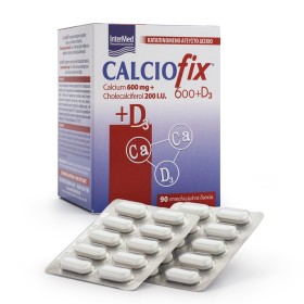 Intermed Calciofix Συμπλήρωμα Διατροφής 600mg Aσβεστίου & 400IU Βιταμίνης D3 90Tabs