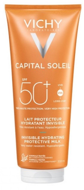 Vichy Capital Soleil SPF50 Ενυδατικό Αντηλιακό Γαλάκτωμα για Πρόσωπο/Σώμα 300ml