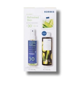 Korres Cucumber Promo Cucumber & Hyaluronic Splash Sunscreen SPF30 150ml & Αφρόλουτρο Αγγούρι Bamboo 250ml