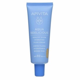 Apivita Aqua Beelicious Λεπτόρρευστη Κρέμα Ενυδάτωσης Για Φυσική Λάμψη με Χρώμα spf30 40ml