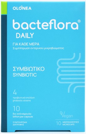 Olonea BacteFlora Daily με Προβιοτικά για Κάθε Μέρα 10φυτοκάψουλες