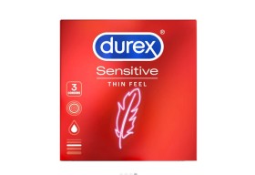 Durex Προφυλακτικά Sensitive Λεπτά 3τμχ