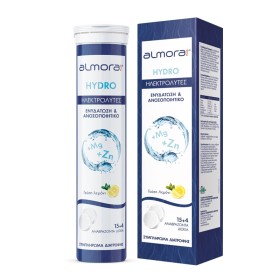 Elpen Almora Plus Hydro Ηλεκτρολύτες για Ενυδάτωση & Ενίσχυση Ανοσοποιητικού με Γεύση Λεμόνι 19αναβρ.δισκία