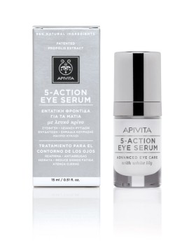 Apivita 5 Action Eye Serum Με Λευκό Κρίνο 15ml