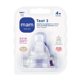 Mam Θηλές Σιλικόνης Μέγεθος 3 για 4+ μηνών 2τμχ
