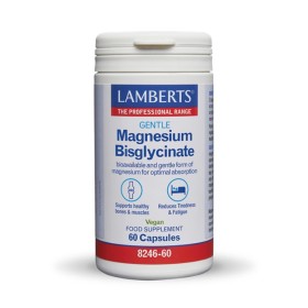 Lamberts Gentle Magnesium Bisglycinate Δισγλυκινικό Μαγνήσιο για Υποστήριξη Μυών, κατά της Κόπωσης, τους Άγχους και των Διαταραχών του Ύπνου 60caps
