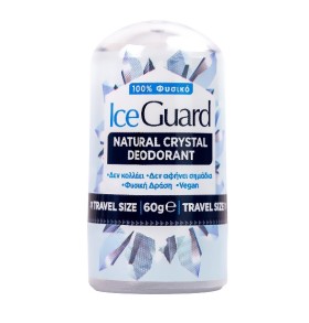 Optima Ice Guard Natural Crystal Deodorant Twist Up Mini Αποσμητικό Travel size 60g