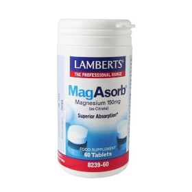 Lamberts MagAsorb 150mg Μαγνήσιο σε Μορφή Κιτρικού Άλατος 60Tabs