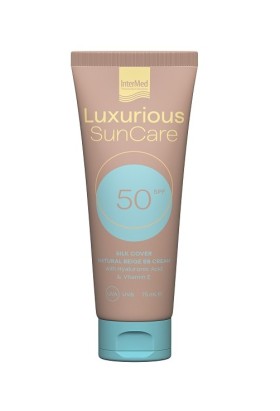 Intermed Luxurious Sun Care Silk Cover Natural Beige SPF50 Aντιηλιακή Κρέμα με Χρώμα 75ml