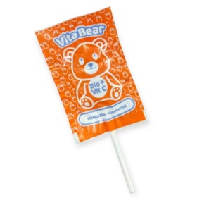 VitaBear Γλειφιτζούρι Βιολογικό με Χυμούς Φρούτων με Γεύση Μανταρίνι 1τεμ