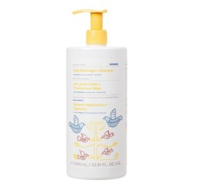 Korres Baby Showergel & Shampoo Coconut-Almond Βρεφικό Αφρόλουτρο & Σαμπουάν 1lt