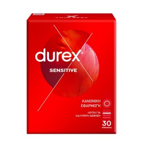 Durex Sensitive Λεπτά Προφυλακτικά με Κανονική Εφαρμογή 30τμχ