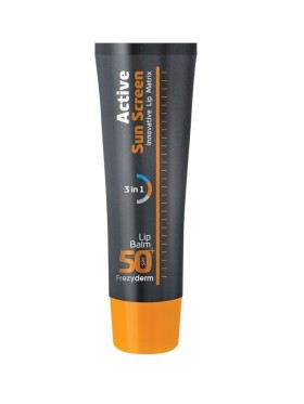 FrezyDerm Active Sun Screen Lip Balm SPF50 Αντηλιακή Προστασία Χειλιών 15ml