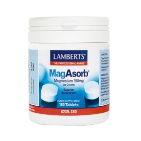 Lamberts MagAsorb Μαγνήσιο Υψηλής Απορρόφησης 180 Tabs