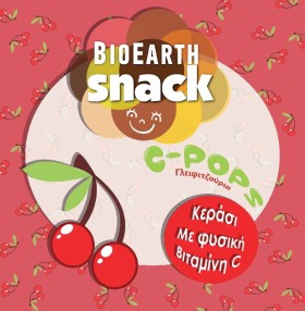 Bioearth Βιολογικό Γλειφιτζούρι με Βιταμίνη C με Γεύση Κεράσι 1τμχ