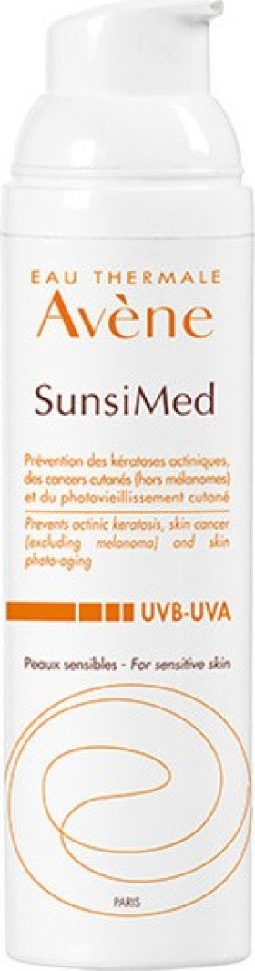Avene SunsiMed Κρέμα Πολύ Υψηλής Προστασίας UVB-UVA  Για το Υπερευαίσθητο Δέρμα στον Ήλιο 80ml