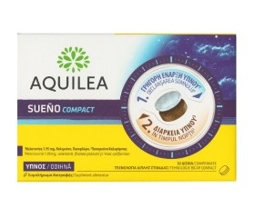 Aquilea Sueno Compact Συμπλήρωμα Διατροφής για Χαλάρωση & Ύπνο 30 δισκία