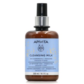 Apivita Cleansing Milk Limited Edition Γαλάκτωμα Καθαρισμού 3 σε 1 για Πρόσωπο & Μάτια 300ml
