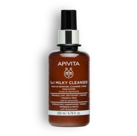 Apivita Γαλάκτωμα Προσώπου & Ματιών 3 σε 1 με Χαμομήλι & Μέλι 200ml