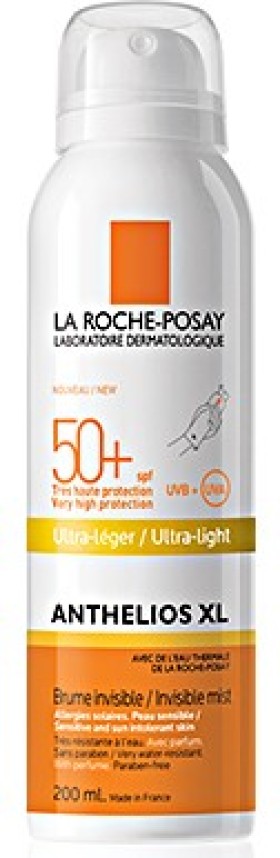La Roche Posay Anthelios XL 50+ Ultra Light Invisible Mist Πρόσωπο/Σώμα 200ml