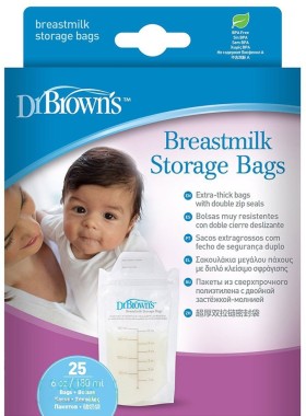 Dr. Browns Σακουλάκια Φύλαξης Μητρικού Γάλακτος 25 τμχ