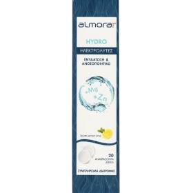 Elpen Almora Plus Hydro Ηλεκτρολύτες για Ενυδάτωση & Ενίσχυση Ανοσοποιητικού με Γεύση Λεμόνι 20αναβρ.δισκία