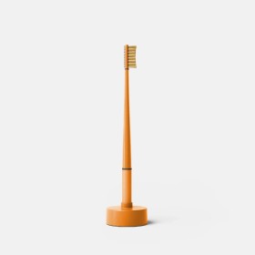 Piuma Vitamin C Medium Brush Sunset Orange Μέτρια Οδοντόβουρτσα με Βιταμίνη C Πορτοκαλί & Βάση-ημερολόγιο 1τμχ