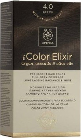 Apivita My Color Elixir Βαφή Μαλλιών 4.0 Φυσικό Καστανό