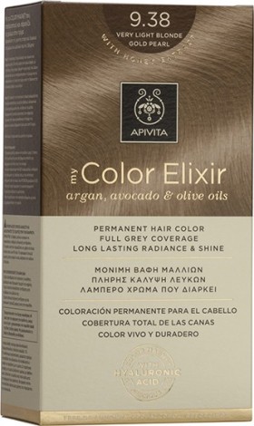 Apivita My Color Elixir Βαφή Μαλλιών 9.38 Ξανθό Πολύ Ανοιχτό Μελί Περλέ