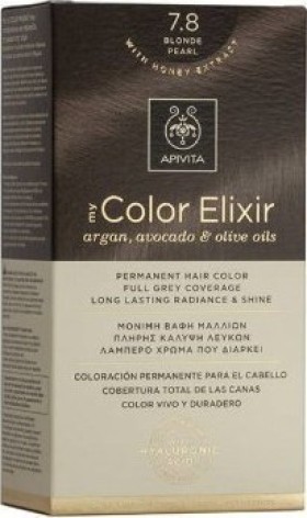 Apivita My Color Elixir Βαφή Μαλλιών 7.8 Ξανθό Περλέ