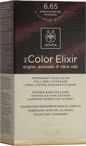 Apivita My Color Elixir Βαφή Μαλλιών 6.65 Έντονο Κόκκινο