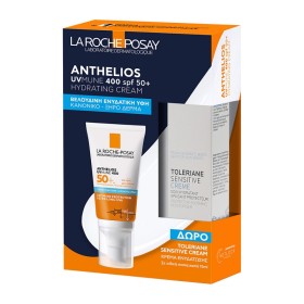 La Roche Posay Promo Pack Anthelios Uvmune 400 Hydrating Cream SPF50+ Αντηλιακή Ενυδατική Κρέμα με Άρωμα SPF50+ 50ml & Toleriane Sensitive Cream 15ml