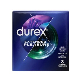 Durex Extended Pleasure Προφυλακτικά Για Απόλαυση Παρατεταμένης Διάρκειας 3 τεμάχια