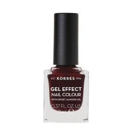 Korres Gel Effect Nail Colour 57 Burgundy Red Βερνίκι Νυχιών με Αμυγδαλέλαιο 11ml