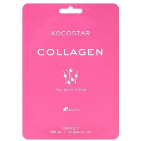 Kocostar Collagen Sheet Mask Εμποτισμένη Μάσκα Προσώπου με Φυτικό Κολλαγόνο Για Αναζωογόνηση 1τμχ