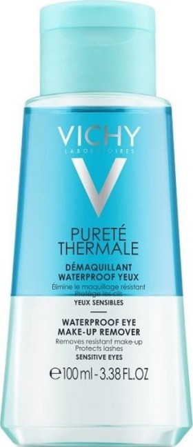 Vichy Purete Thermale Waterproof Eye Make-Up Remover Ντεμακιγιάζ Ματιών για Αδιάβροχο Μακιγιάζ 100ml
