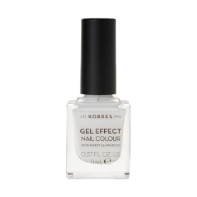 Korres Gel Effect Nail Colour 1 Blanc White Βερνίκι Νυχιών με Αμυγδαλέλαιο 11ml