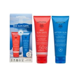 Apivita Bee Sun Safe Beach Essentials με Αντηλιακό Γαλάκτωμα για Πρόσωπο και Σώμα spf50 100ml & After Sun 100ml