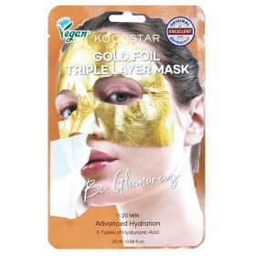 Kocostar Premium Gold Foil Triple Layer Mask Μάσκα Προσώπου Για Ενυδάτωση Που Διαρκεί 1τμχ
