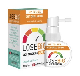 Losebig Stop Snacking Diet Oral Spray Grapefruit Στοματικό Σπρέυ κατά της Λιγούρας 30ml