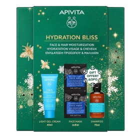 Apivita Promo Hydration Bliss με Aqua Beelicious Κρέμα Ενυδάτωσης Ελαφριάς Υφής 40ml & ΔΩΡΟ Μάσκα Προσώπου Θαλάσσια Λεβάντα 2x8ml & Hyaluronic Hydra Σαμπουάν Ενυδάτωσης 75ml