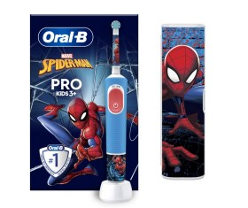 Oral-B Vitality Kids Special Edition Ηλεκτρική Οδοντόβουρτσα Spiderman για Παιδιά 3+ Ετών & Θήκη Ταξιδίου 1τμχ