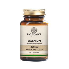 Bio Tonics Selenium 200mg Συμπλήρωμα Διατροφής με Σελήνιο 60caps
