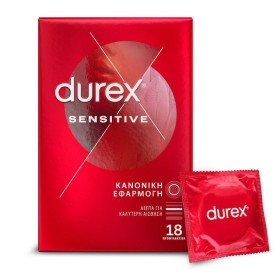 Durex Sensitive Λεπτά Προφυλακτικά με Κανονική Εφαρμογή 18τμχ