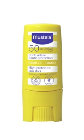 Mustela Sun High Protection SPF50 Αντηλιακό Στικ για όλη την Οικογένεια 9ml