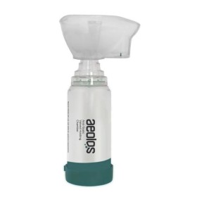 Aeolos Anti-Static Valved Holding Chamber Αεροθάλαμος Εισπνοών για Παιδιά +6 ετών και Ενήλικες 1τεμ