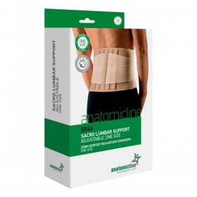 Anatomic Line 9044 Ζώνη Μέσης Πολλαπλών Παθήσεων Neoprene με Μπανέλες Μπεζ One Size 1τμχ