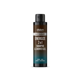 Dalon Homme Energize 2in1 Shampoo & Shower Gel Σαμπουάν & Αφρόλουτρο με Εκχυλίσματα Θυμαριού και Φασκόμηλου 100ml