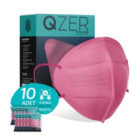 Qzer FFP2 Μάσκα Προστασίας Ροζ 1ΤΜΧ